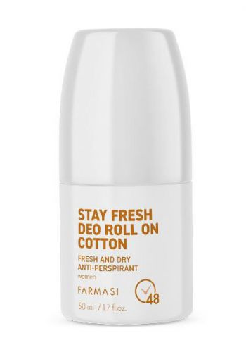 مضاد التعرق للنساء 50 مل من فارمسي Farmasi Roll-on Antiperspirant Cotton For Women 
