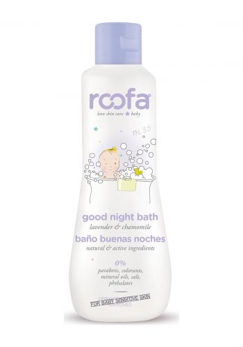 جل استحمام ليلي باللافندر والبابونج للبشرة الحساسة 200 مل من روفا Roofa Good Night Bath Gel 