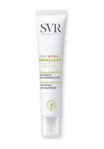 كريم مضاد للشوائب و واقي شمس للبشرة الدهنية والمختلطة 40 مل من اس في ار SVR Sebiaclear cream spf 50 