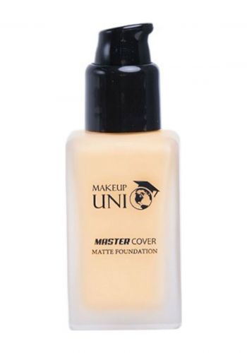كريم اساس 30 مل درجة 110 من ميكاب يوني Makeu Uni Master Cover Matte Foundation Vanilla