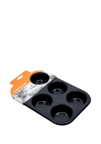 قالب فرن متعدد الاستخدام 26.5 × 18 × 3 سم من كروف Kroff HB6821BK Muffin Pan	
