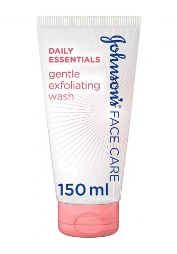 غسول مقشر للوجه لجميع انواع البشرة   150 مل  من جونسون Johnson's Daily Essentials Gentle Exfoliating Face Wash