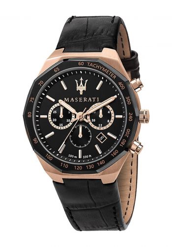 ساعة رجالية 45 ملم من مازيراتي Maserati R8871642001 Stile Men Watch 