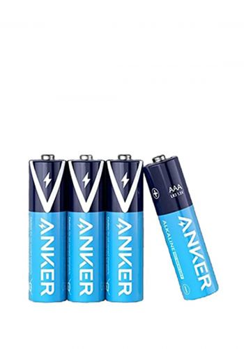Anker B1820H12 AAA Alkaline Batteries 4 - pack بطارية من انكر