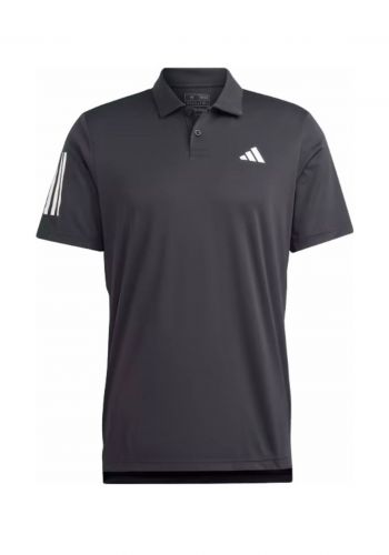 تيشيرت رجالي رياضي باللون الاسود من اديداس Adidas HS3269 Club 3-Stripes Tennis Polo Shirt
