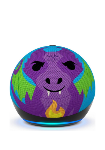مكبر صوت ذكي للاطفال الجيل الخامس من أمازون Amazon - Echo Dot Kids 5th Gen-Fire Dragon
