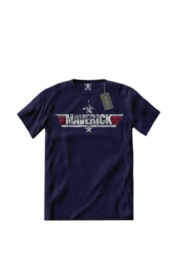 تيشيرت رجالي نيلي اللون من مستر بلاك Mr Black Men's T-shirt