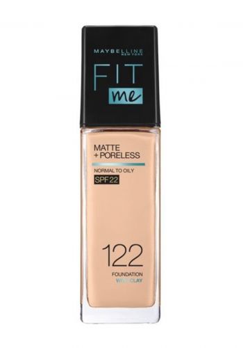 كريم اساس فت مي 30 مل من ميبيلين Maybelline foundation 122