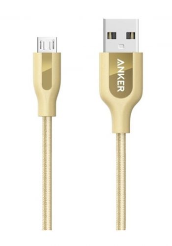 Anker Powerline+ Micro USB 10ft - Gold كابل شحن مايكرو يواس بي من انكر