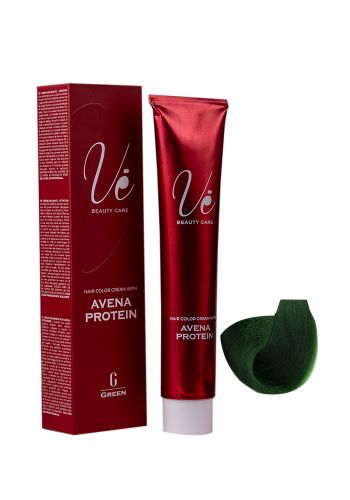 صبغة شعر مع اوكسجين لون اخضر رقم ( G ) من في Ve Hair Color G Green