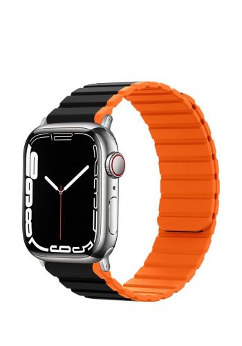 سوار ساعة مغناطيسي لساعة ابل 49 ملم  Green Lion GNMWB49BKYL Silicone Magnetic Watch Band for Apple Watch 49MM 