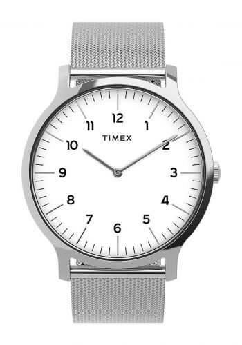 ساعة رجالية باللون الفضي من تايمكس Timex TW2T95400 Mens Norway Watch
