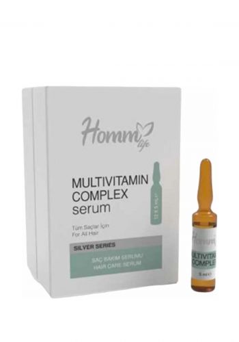 امبولات لتغذية فروة الرأس 12 قطعة * 5 مل من هوم لايف Homm Life Multivitamin Complex Serum 