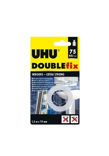 شريط لاصق وجهين قوي 1.5 متر من يو اتش يو UHU Tape Double Sided Extra Strong