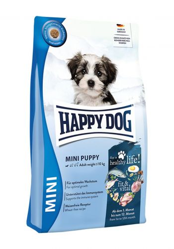 طعام جاف للكلاب الصغيرة 4 كغم من هابي دوك Happy Dog Dry Food Fit & Vital Mini Puppy 