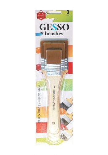 سيت فرشاة رسم 3 قطع من كيب سمايلنك Keep Smilling Gesso Brush Set