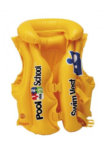 سترة نجاة قابلة للنفخ للاطفال  50 × 47 سم من انتكس Intex 58660 Inflatable Swimming Pool Vest