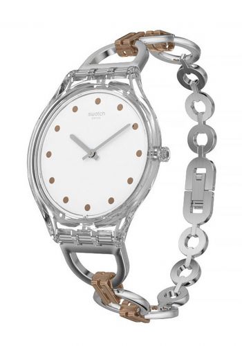 Swatch SVOK102G Women watch ساعة نسائية فضي اللون من سواتش