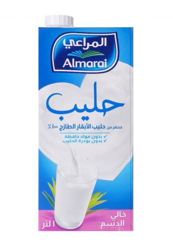 سيت حليب المراعي 1 لتر خالي الدسم 12 قطعة Almarai Milk  