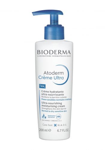 كريم ترطيب للبشرة العادية والجافة والحساسة 200 مل من بيوديرما Bioderma  Atoderm Ultra-Nourishing Moisturising Cream