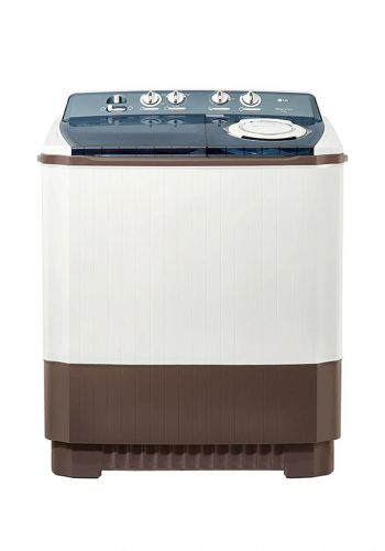 LG P1961RWNT.DBWPKOS Twin Tub Washing Machine - White غسالة ملابس حوضين 14/10 كغم من ال جي