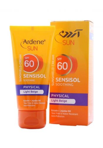 واقي شمسي ملون باللون البيج الفاتح  مناسب للبشرة الجافة والعادية  50 غم من أردن Arden SPF60 Sensisol Light Beige 