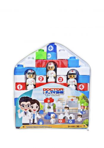 لعبة مكعبات على شكل شخصيات طبيب 38 قطعة  Cubes game in the form of doctor figures