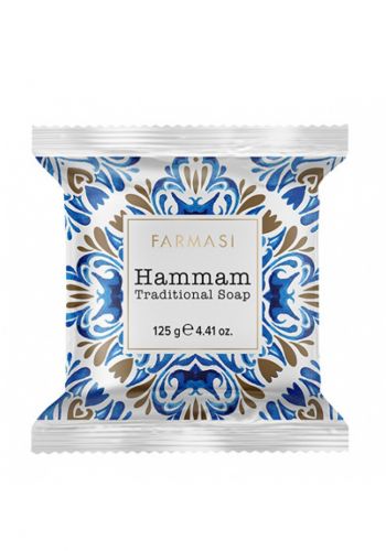 صابونة بخلاصة مكونات عشبية لجميع انواع البشرة 125 غرام من فارمسي Farmasi Traditional Hammam Soap  
