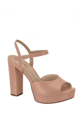 حذاء كعب عالي نسائي 11 سم باللون البيجي من بيرا ريو Beira Rio Women's High Heel