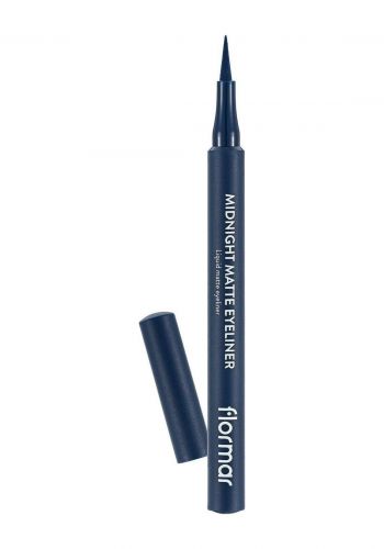 قلم تحديد العيون مطفي ازرق داكن اللون 1 مل درجة 003 من فلورمار Flormar Midnight Matte Eyeliner - Dark Blue