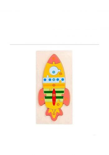 لعبة بزل بشكل صاروخ للاطفال Wooden Space Shuttle Puzzles