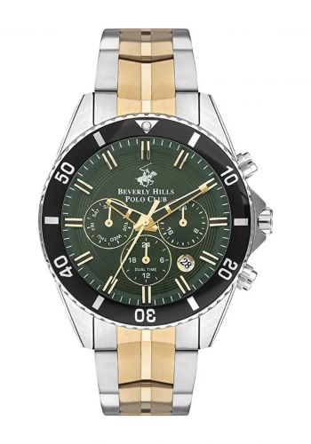 ساعة يد رجالية باللون الفضي والذهبي من بيفرلي هيلز بولو كلوب Beverly Hills Polo Club BP3500X.270 Men's Wrist Watch