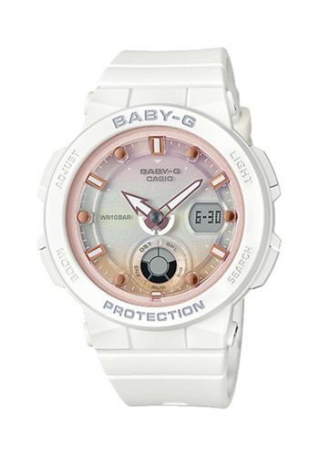 ساعة جي شوك نسائية بيضاء اللون من كاسيو Casio G-SHOCK BGA-250-7A2DR Watch