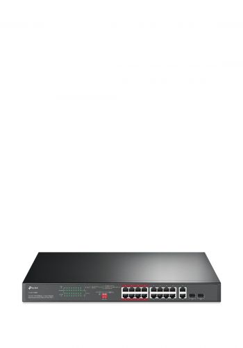 جهاز سويج مبدل الشبكات Tp-Link TL-SL1218P 16-Port 10/100 Mbps + 2-Port Gigabit Rackmount Switch with 16-Port PoE+