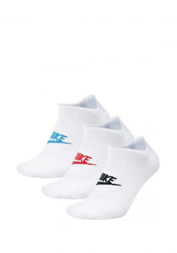 ‎سيت جوارب رياضية لكلا الجنسين بيضاء اللون من نايك Nike NKSK0111-911 socks