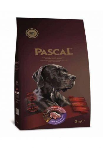 طعام الكلاب جاف الغنم مع الارز 3 كجم من باسكال Pascal adult dry food