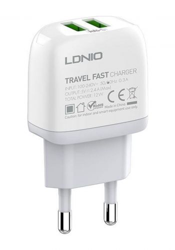 شاحن جداري Ldnio A2219 2.4A Wall Charger 