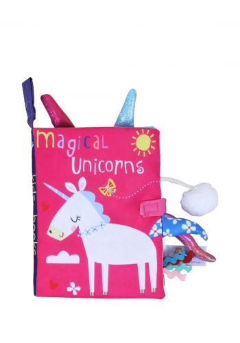 كتاب قماش شكل وحيد القرن للاطفال Magical Unicorns 