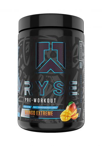 مكمل غذائي قبل التمرين بنكهة مانجو 305 غرام من رايس  Ryse Pre Workout Detary Supplement
