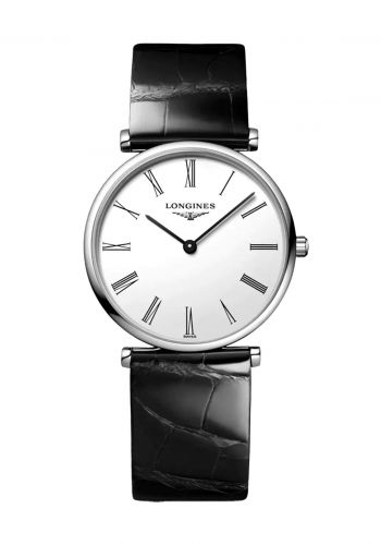 ساعة يد نسائية باللون الاسود من لونجين Longines (l45124112) Women's Watch 