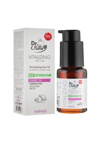ِزيت مقوي لجميع انواع الشعر بخلاصة الثوم 30 مل من فارمسي Farmasi Dr.Tuna Garlic Extract Oil Hair 
