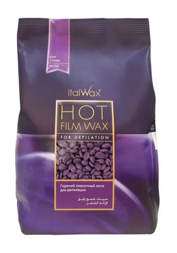 حبيبات شمع برائحة الخوخ لأزالة الشعر 1000 غم ايتالواكس Italwax Wax -Plum