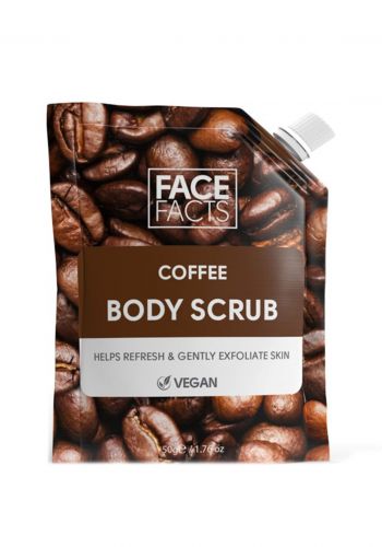 مقشر الجسم بخلاصة القهوة 50 غرام من فيس فاكتس Face Facts Coffee Body Scrub