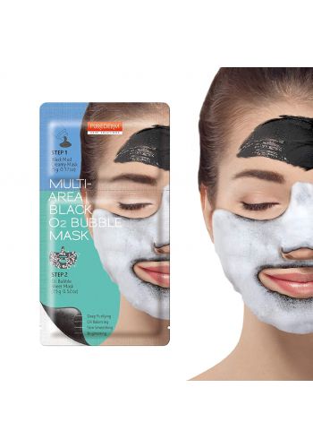 Multi-Area Black O2 Bubble Mask ماسك الفقاعات الكوري بخطوتين