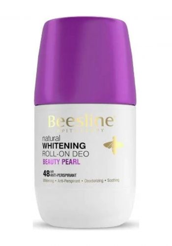 رول مزيل رائحة العرق و مبيض للبشرة 50 مل من بيزلين  Beesline Whitening Roll On Deo Beauty Pearl 48hr Antiperspirant
