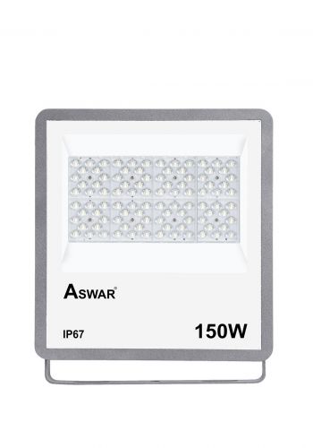 بروجكتر لد حساس فوتوسيل 150 واط ابيض اللون من اسوار Aswar AS-LED-FP150-CW Photocell sensor LED projector