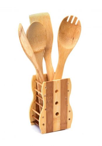 سيت ملاعق غرف الطعام 4 قطع مع حامل للملاعق من رويالفورد  Royalford RF7289 Set Spoons
