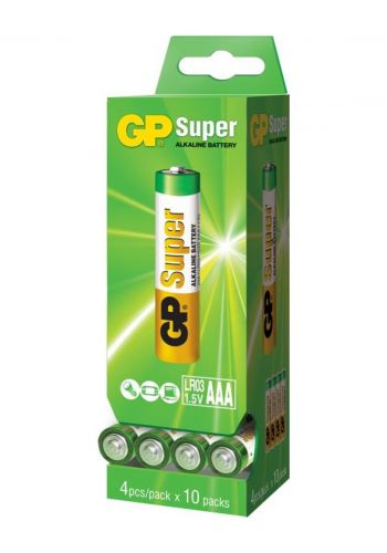  بطارية شحن 40 قطعة بطارية من جي بي Gp GP24A-2DP40 Super Alkaline Battery AAA