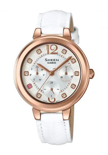 ساعة يد نسائية من كاسيو Casio SHE-3048PGL-7AUDR Sheen Women's Watch 