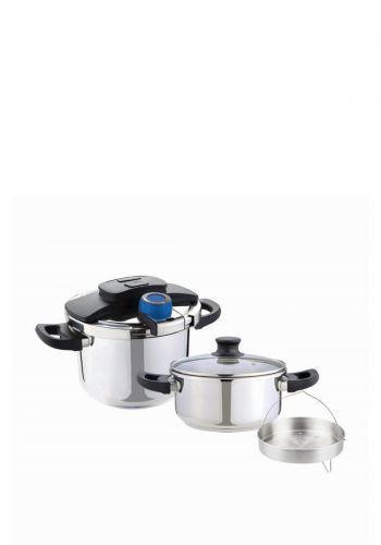 قدر ضغط ستانلس ستيل 3في1 من ديلمونتي  DeLmonti DL1040 Pressure Cooker